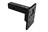 Buyers Products PM87 3-Position Pintle Hook Mount, Black, 9 in. Shank