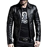 Laverapelle Men's Genuine Lambskin Leather Jacket (Black, Medium, Polyester Lining) - 1501200