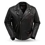 First MFG Co.- Enforcer- Men’s Motorcycle Leather Jacket |Men’s Leather Jacket for Ridding