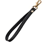 UTreers Wristlet Strap, Genuine Leather Keychain Wristlet KeyChain Hand Strap for Wallet Purse Clutch Cellphone Wristlet Key