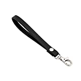 Snaptotes Genuine Leather Replacement Small Black Wrist Strap For Clutch/Wristlet/purse/pouch