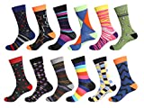 12 Pairs Men Dress Socks (Creativity Pack) W935G