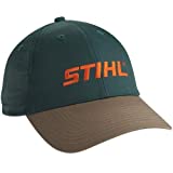 Stihl Officially Licensed Green and Khaki Cap W/Embroidered Logo & Adjustable Velcro Back
