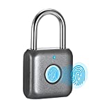 Fingerprint Padlock eLinkSmart Digital Padlock Locker Lock Metal Keyless Thumbprint Lock for Gym Locker, School Locker, Backpack, Suitcase, Luggage (Gray)