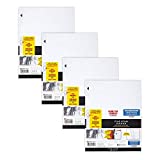 Five Star Loose Leaf Paper, 3 Hole Punched, Reinforced Filler Paper, College Ruled, 11 x 8-1/2 inches, 100 Sheets/Pack, 4 Pack (38032)