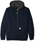 Carhartt Men's Big Big & Tall RD Rockland Sherpa Lined Hooded Sweatshirt, New Navy, Large/Tall