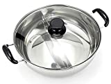 stainless divided Hot pot 30cm