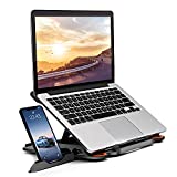 Laptop Stand Adjustable Laptop Computer Stand Multi-Angle Stand Phone Stand Portable Foldable Laptop Riser Notebook Holder Stand Compatible for 10 to 17” Laptops