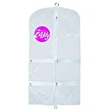 Costume Garment Bag With Pockets, White Trim