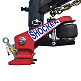 Shocker Gooseneck Air Hitch for PJ Trailer 30,000 lbs, Round 4" -Angled Pin 10-20° 30K Coupler