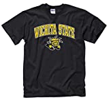 Campus Colors Wichita State Shockers Adult Arch & Logo Soft Style Gameday T-Shirt - Black, Small (Wichita State Shockers - Black, Small)