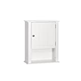 RiverRidge Ashland Single Door Wall Cabinet, White