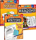 180 Days of Practice for Third Grade (Set of 3), 3rd Grade Workbooks for Kids Ages 7-9, Includes 180 Days of Reading, 180 Days of Writing, 180 Days of Math