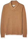 Amazon Brand - Goodthreads Men's Soft Cotton Shawl Sweater, Camel X-Large