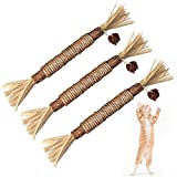 BAWAN Catnip Toys Silvervine for Cats: Cute Cat & Kitten Toys for Indoor Cats Interactive Cat & Kitten Teething Chew Toys for Aggressive Chewers Silvervine Sticks Cat Dental Toy (3PCS)