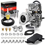 1PZ W35-IM1 Carburetor w/Upgrade Aluminum Intake Manifold Replacement for Yamaha Warrior 350 YFM350 X Wolverine YFM350FXG 1987-2004 ATV 4Wheeler Quad