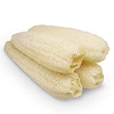 Natural Organic Loofah Sponges Large Exfoliating Shower Bath Loofah Luffa Loofa Body Scrubbers Sponges for SPA Beauty Bath and Radiant Skin, Pack of 4