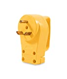 Camco Heavy Duty RV 30 AMP PowerGrip Male Replacement Plug- Durable and Safer Plug with an Easier Grip (55245), Yellow|Yellow