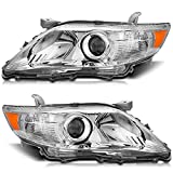 Torchbeam Replacement Headlight Assembly for 2010-2011 Camry, Projector Headlights lamps Driver and Passenger Side, OE# 8111006520/8115006520
