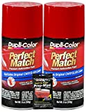 Dupli-Color Flame Red Perfect Match Automotive Paint for Chrysler Vehicles - 8 oz, Bundled with Prep Wipe (3 Items)