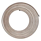 4LIFETIMELINES Non Magnetic, True Copper-Nickel Brake Line Tubing Coil - 3/16" x 25' (.028" Wall Thickness)