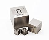 Titanium Metal 10mm Density Cube 99.9% Pure