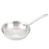 AmazonCommercial Tri-Ply Stainless Steel Fry Pan, 8 Inch