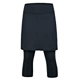 ANIVIVO Skirted Leggings for Women, Athletic Tennis Skirt with Leggings Pockets Tennis Clothing(AllBlack Large)