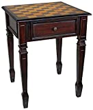 Design Toscano DE302 Walpole Manor Chess Gaming Table, 26 Inch, Walnut