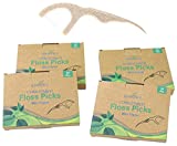 Corn Starch Dental Floss Picks (200 Count),Eco Friendly,Sustainable,Zero Waste