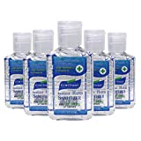 Eco Finest Hand Sanitizer Gel, 5-Pack 2 oz Travel Size, 75% Alcohol - No Rinse, Instant Clean with No Water Needed, 2 oz Individual Size