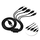5 in 1 Charger USB Cable for Nintendo NDS LL/XL 3DS Wii U PSP Multi-Function Fast Charging Cable Multi-Interface Design