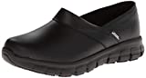 Skechers for Work Women's Relaxed Fit Slip Resistant Work Shoe, Black, 9 M US