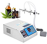 Hanchen Liquid Filling Machine Automatic Bottle Filler 1-135 Fl Oz Digital Liquid Filler Cosmetic Oil Filling Machine for MCT Oil, Milk, Beverage, Water, Juice, Essential Oil 2 Heads Diaphragm Pump