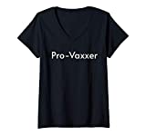 Womens Pro-Vaxxer V-Neck T-Shirt