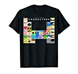 Disney Pixar Movie Characters Periodic Table Graphic T-Shirt T-Shirt