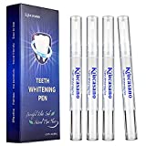 Krucasano Teeth Whitening Pen (4 Pens), Teeth Whitening Kit and Whitening Gel Pen, Effective, Painless, Non-Sensitive, Easy to Travel, Beautiful White Smile, Natural Mint Flavor