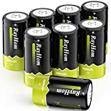 Rechargeable C Batteries 5000mah - RayHom Rechargeable C Batteries, 1.2V 5000mAh Ni-MH High Capacity C Size Battery with Box (8 Pack)