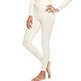 Duofold Women's Mid Weight Varitherm Thermal Leggings, Pearl, Small