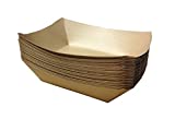 URPARTY - Premium Brown Disposable Paper Food Serving Tray - 2.5 lb capacity - Heavy Duty - Large 50 pcs