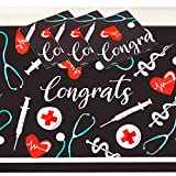 2021 Nurse Graduation Party Supplies, Congrats Table Covers (54 x 108 In, 3 Pack)