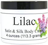 Lilac Satin and Silk Cream, Body Cream, Body Lotion, 4 oz