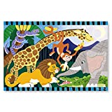 Melissa & Doug Safari Social Jumbo Jigsaw Floor Puzzle (24 pcs, 2 x 3 feet) - Kids Animal Puzzles, Large Floor Puzzles For Preschoolers And Kids Ages 3+