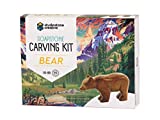 STUDIOSTONE CREATIVE Bear Soapstone Sculpture Stone Carving DIY Arts Crafts Kit Kids Adults