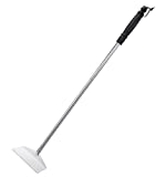 Grilljoy 25.2" Stainless Steel BBQ Charcoal Ash Rake - Elongated Rubber Handle