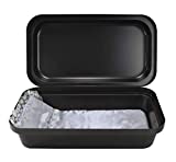 Pet Memory Shop Pet Casket - Classical Pet Loss Coffin, Choose from 3 Colors & Styles, Pet Memorial Box, for Dogs, Cats, and Animals, Perfect as Pet Loss Gift (Large, Black/Silver)