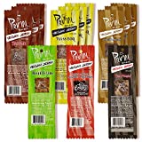 Primal Spirit Vegan Jerky - Most Popular Flavors Pack, 10 g. Plant Based Protein, ("The Classics" 3 Teriyaki, 3 Hickory Smoked, 3 Texas BBQ, 1 Thai Peanut, 1 Hot & Spicy, 1 Mesquite Lime, 12-Pack, 1 o