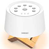 AIRSEE Sound Machine White Noise Machine with Baby Night Light Built-in 31 Soothing Sounds with Timer & Memory Features for Better Sleep, Portable Noise Machine for Baby, Adults, Elders, Home, Travel