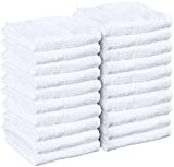 Utopia Towels - White Salon Towels, Pack of 24 (Not Bleach Proof, 16 x 27 Inches)
