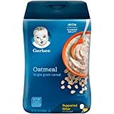 Gerber Baby Cereal 1st Foods, Grain & Grow, Oatmeal, 16 Ounce (Pack of 6)